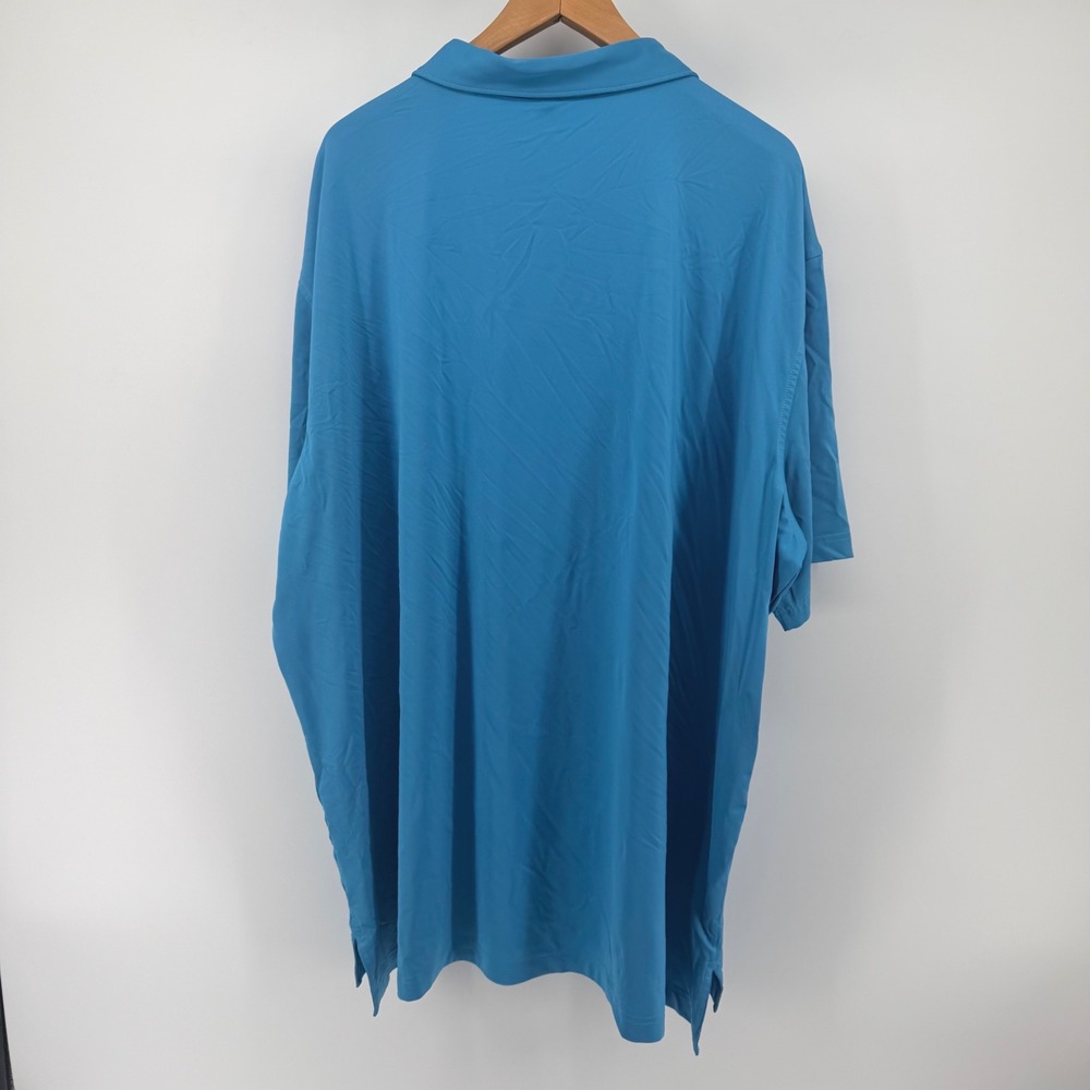 Peter Millar Summer Comfort Mens 3X Blue Performance Golf Polo Shirt Stretch - Picture 6 of 8